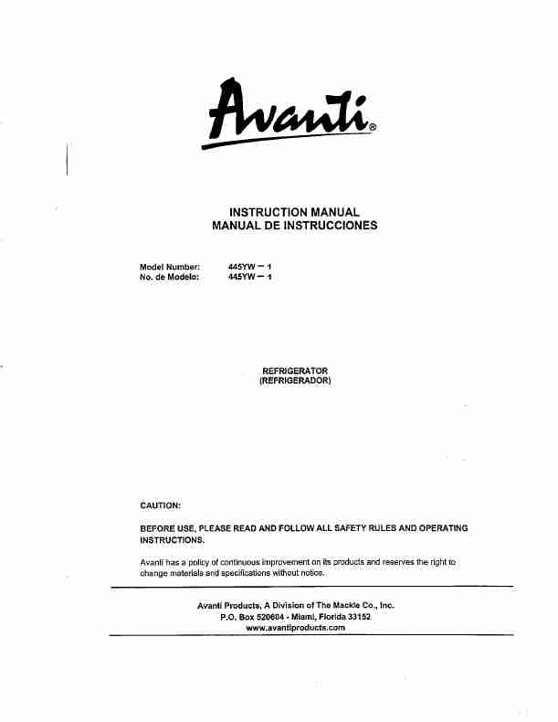 Avanti Refrigerator 445YW-1-page_pdf